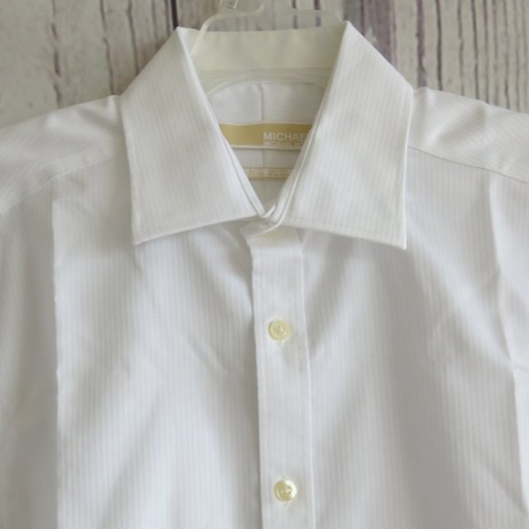 Michael Michael Kors Slim Fit Non Iron Long Sleeve Shirt  - Size 15.5 - 34/35 - Picture 3 of 7